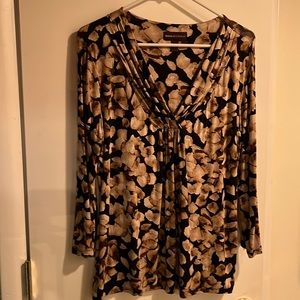 Dana Buchman Floral Blouse